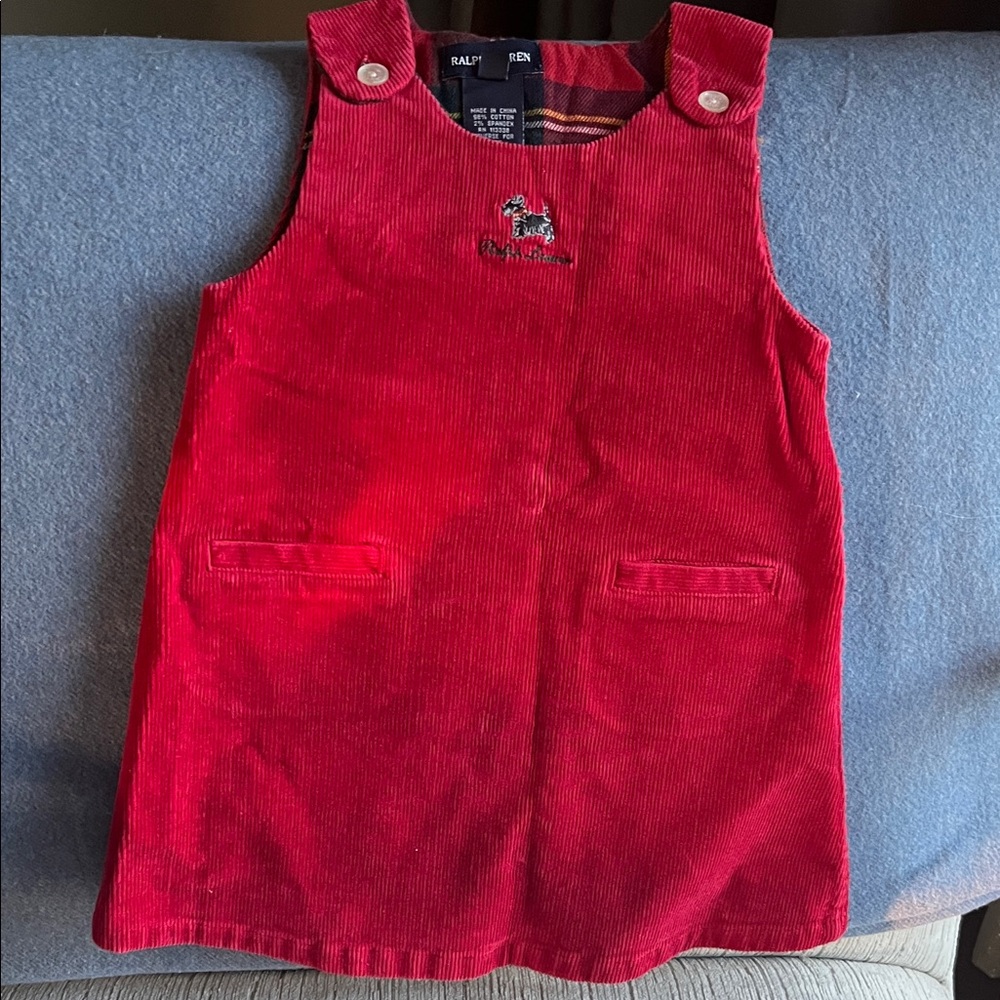 Ralph Lauren Vibrant Red Corduroy Jumper